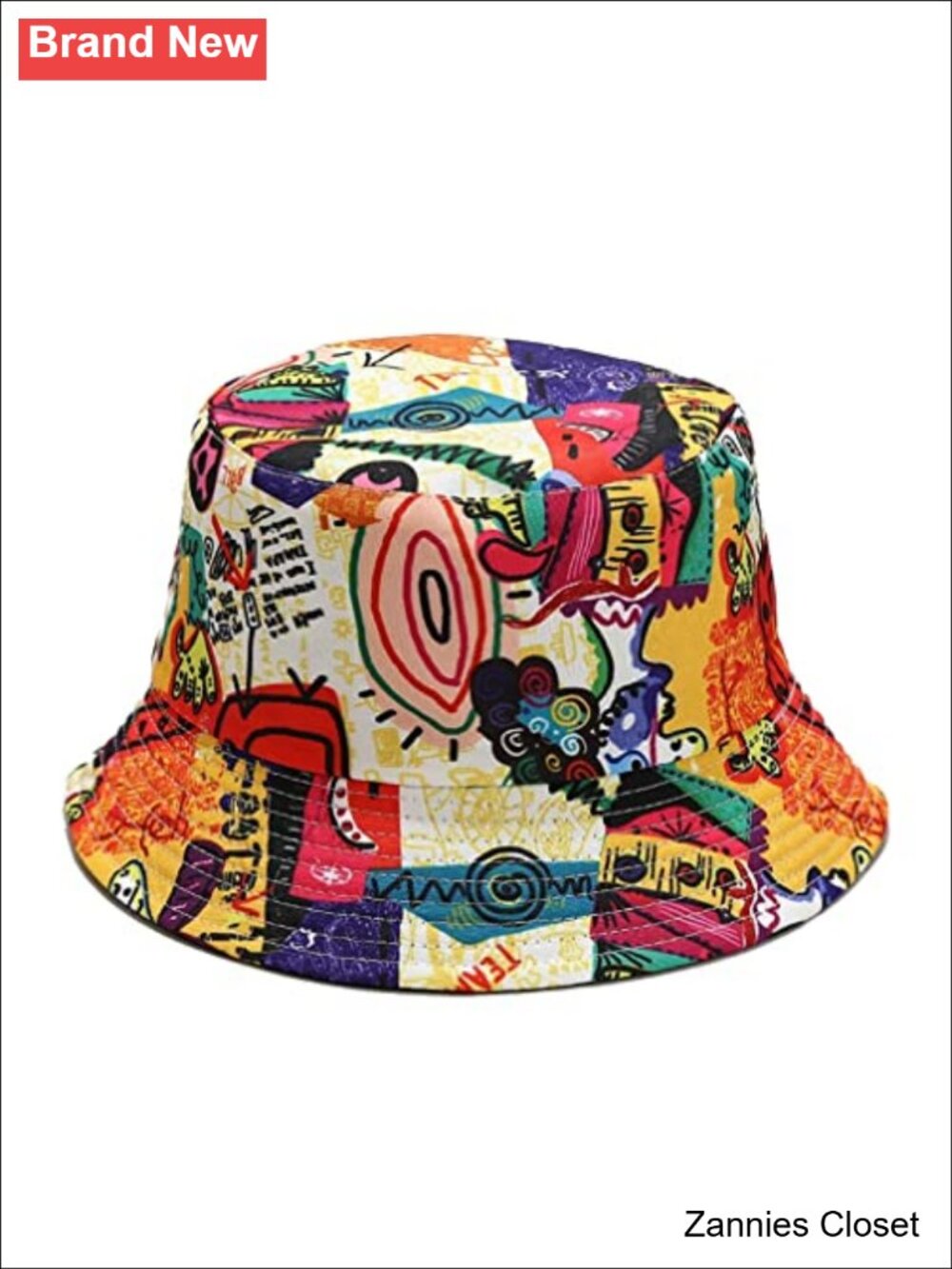 🤠 Reversible Bucket Hat Cotton Polyester Packable Sun Hat Fishing Beach